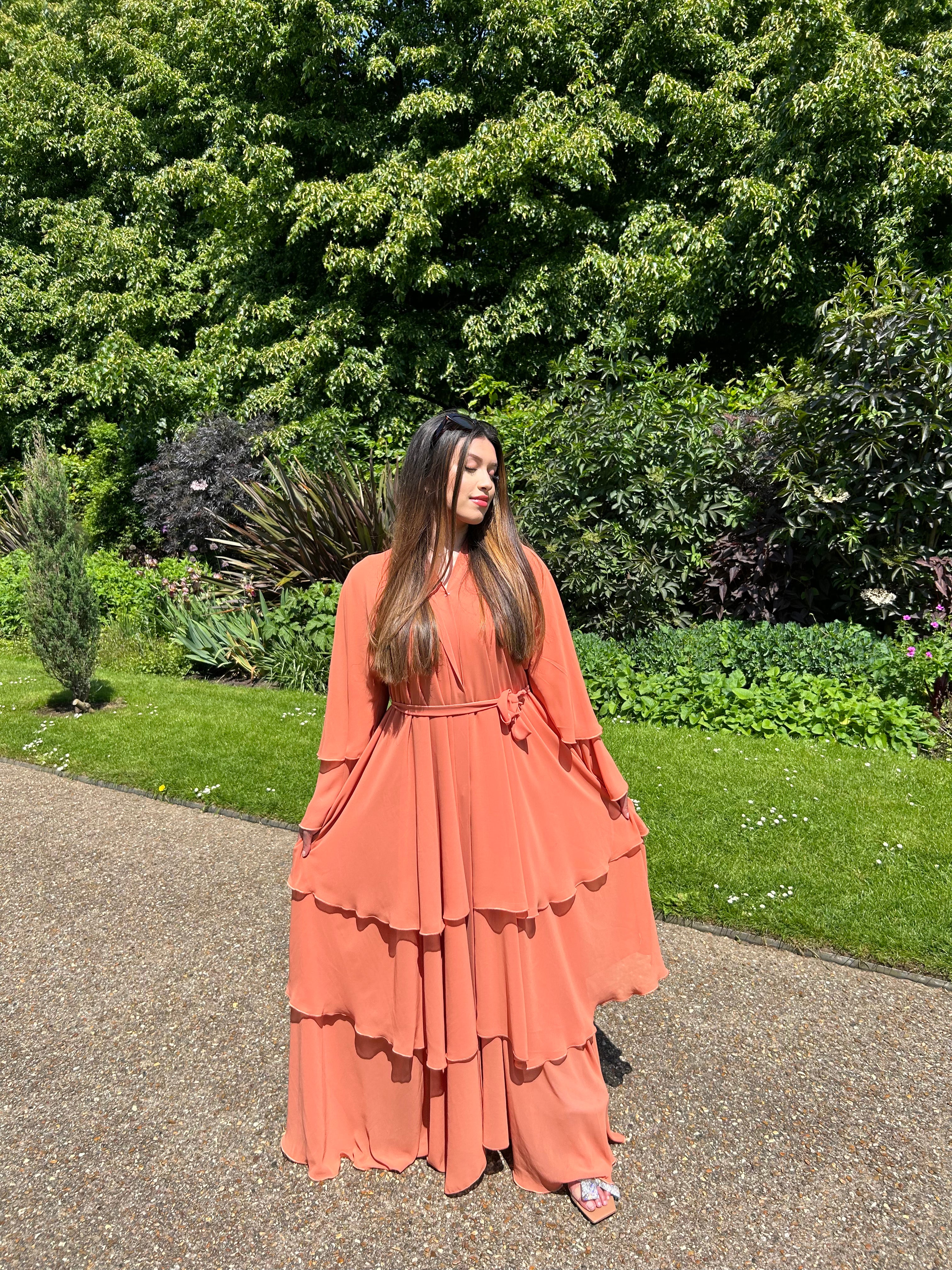 layered abaya dress Layered Abaya