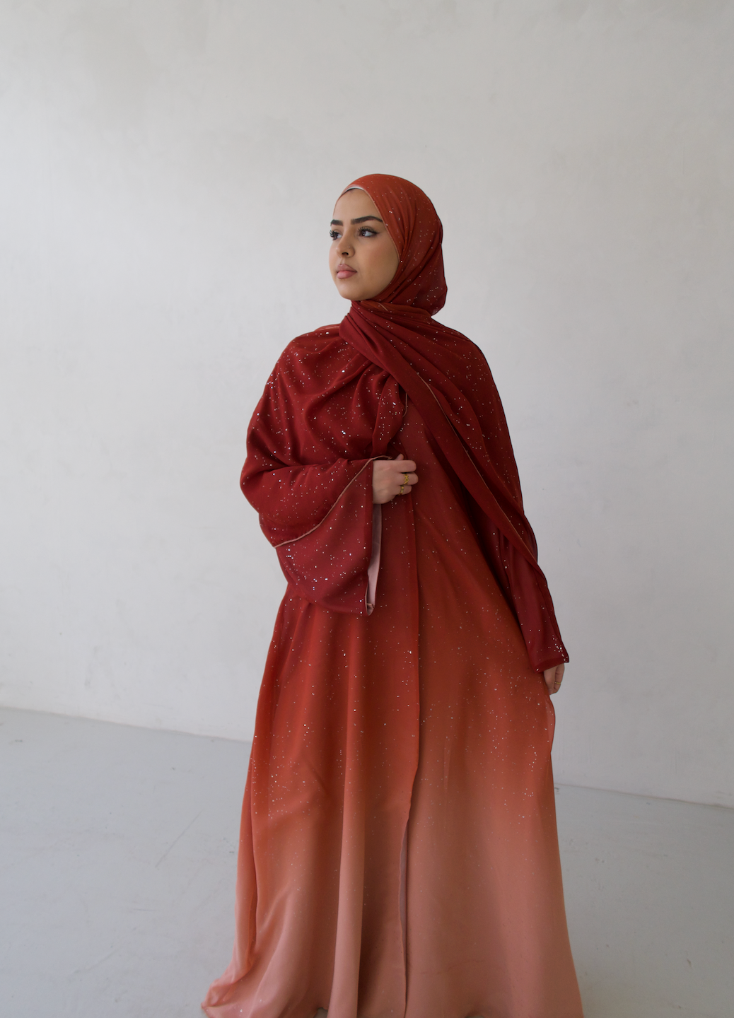 Sunset Sparkle Abaya