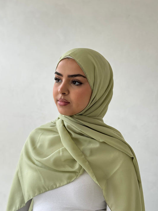 Sage Green Chiffon Hijab