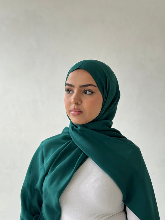 Jade Green Chiffon Hijab