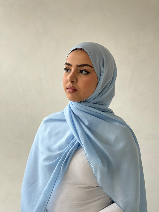 Baby Blue Chiffon Hijab