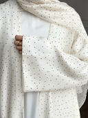 Ivory Sprinkle Abaya