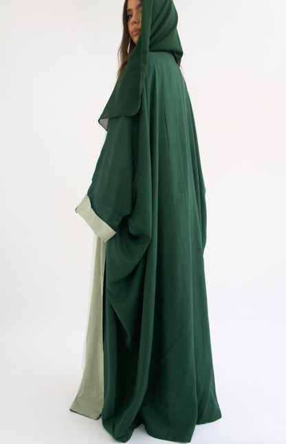 Reversible Green Abaya