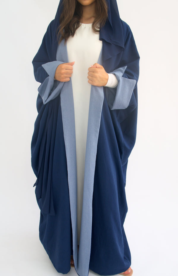 Reversible Linen Denim Abaya