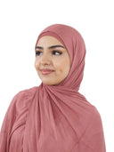 Jersey Hijab in Rose Pink