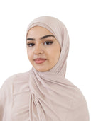 Jersey Hijab in Light Beige