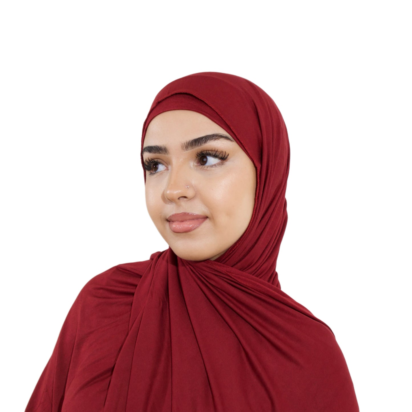 Jersey Hijab in Cherry Red