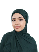 Jersey Hijab in Pine Green
