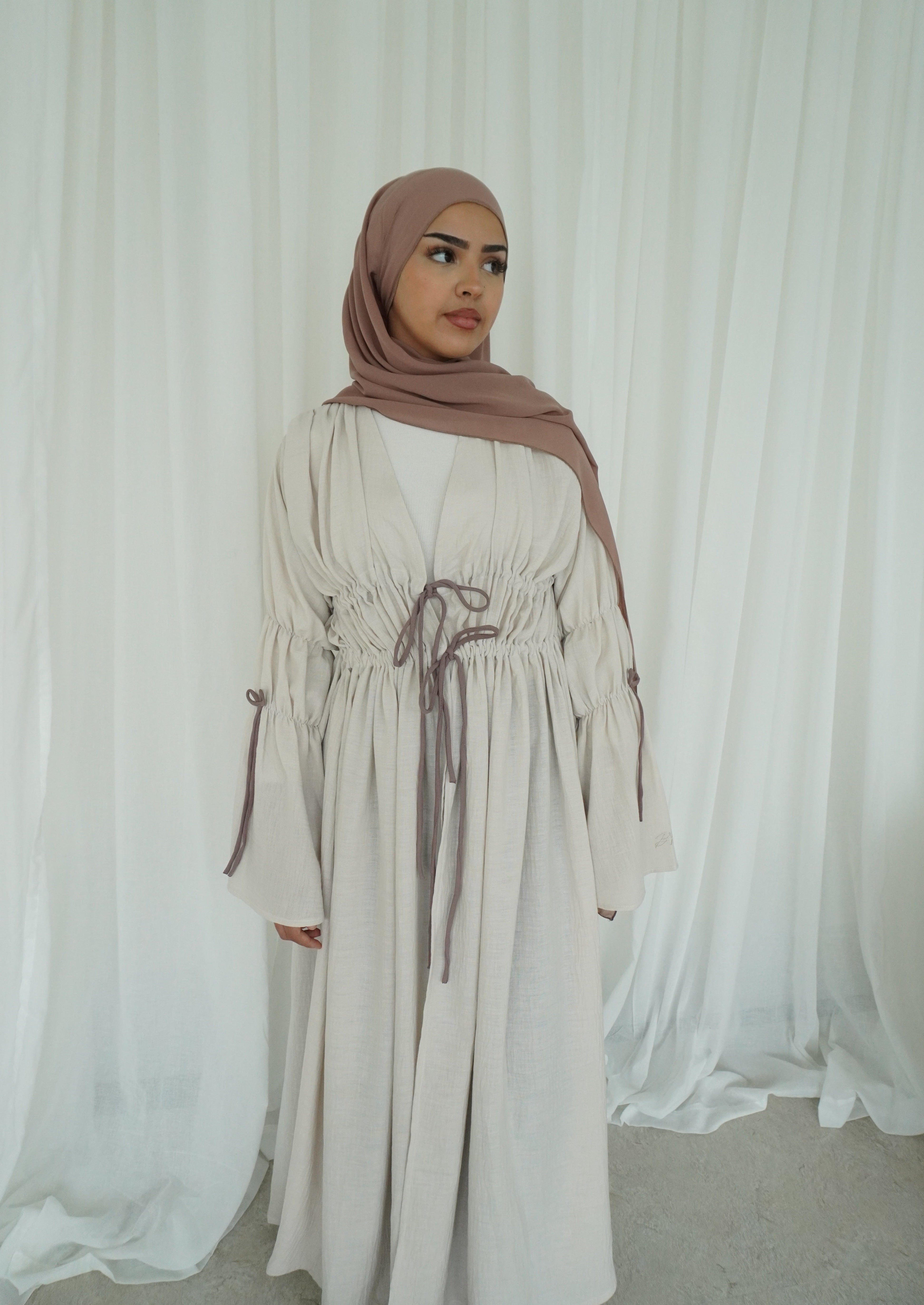 Beige abaya uk best sale