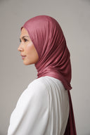 Jersey Hijab in Rose Pink