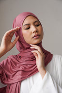 Jersey Hijab in Rose Pink