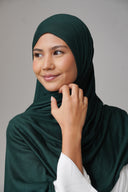Jersey Hijab in Pine Green