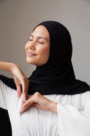 Jersey Hijab in Black