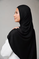 Jersey Hijab in Black