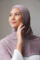 Jersey Hijab in Dark Beige