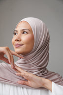Jersey Hijab in Light Beige
