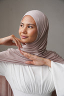 Jersey Hijab in Light Beige