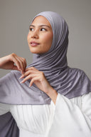 Jersey Hijab in Ash Grey