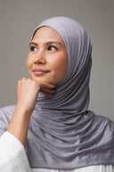 Jersey Hijab in Ash Grey