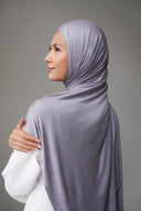 Jersey Hijab in Ash Grey