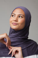 Jersey Hijab in Charcoal Grey