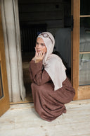 Mocha Brown Suede Dress