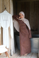 Mocha Brown Suede Dress