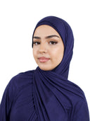 Jersey Hijab in Midnight Blue