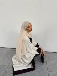 Reversible Linen Brown Abaya