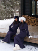 Two-Piece Cape Dress Navy