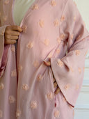 Blush Rosette Abaya