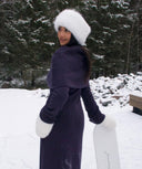 Two-Piece Cape Dress Navy