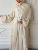 Ivory Sprinkle Abaya