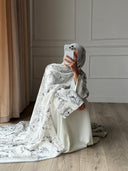 Inked Petal Abaya