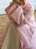 Blush Rosette Abaya