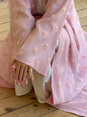 Blush Rosette Abaya