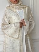 Ivory Sprinkle Abaya