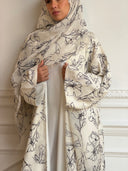 Inked Petal Abaya