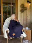 Two-Piece Cape Dress Navy