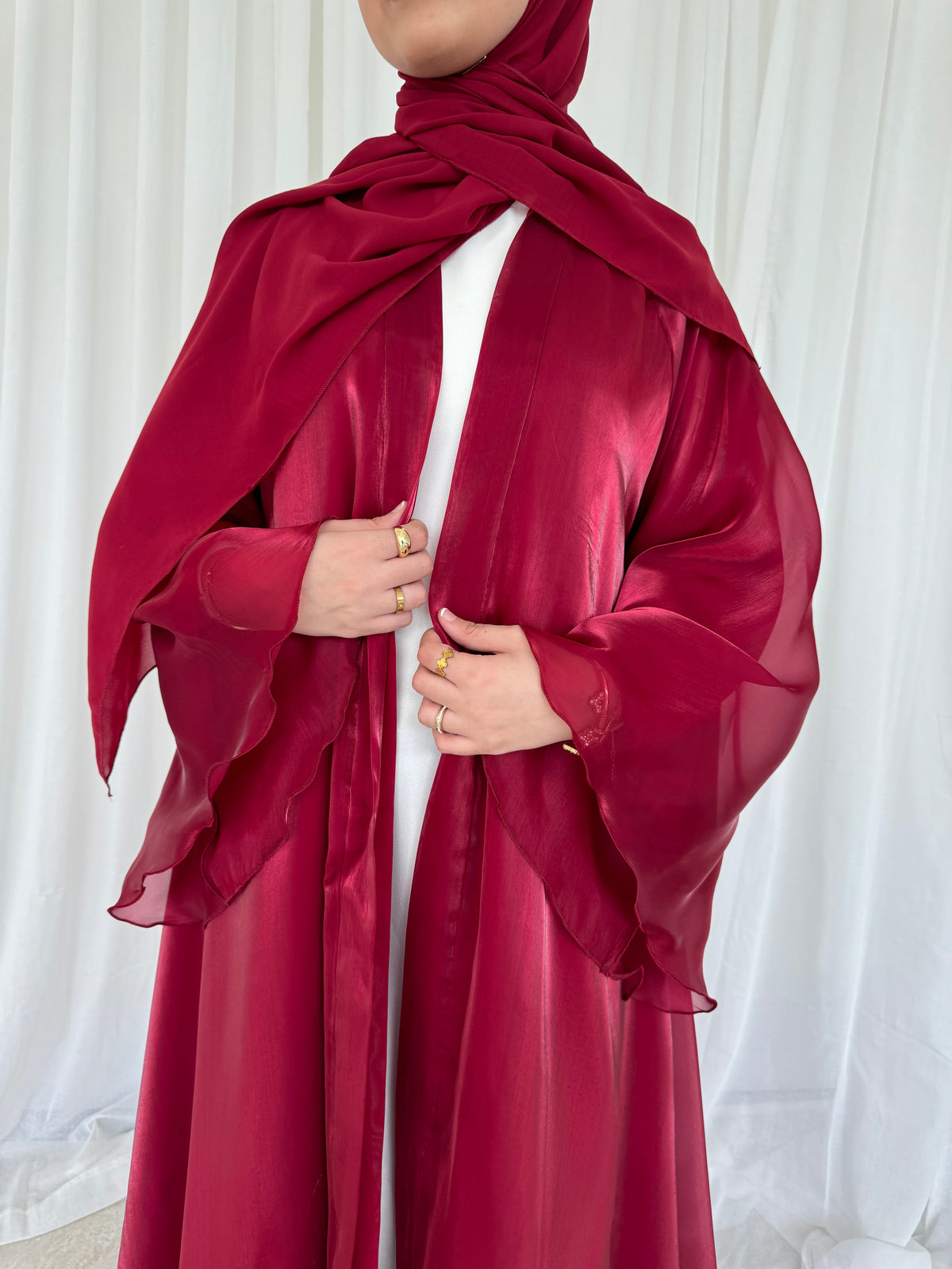 Reversible Organza Red