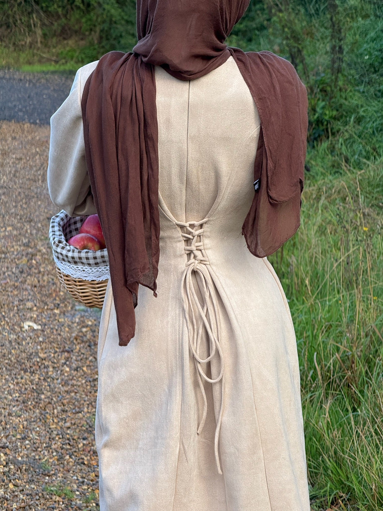Almond Suede Dress