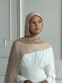Neutral Almond Modal Hijab