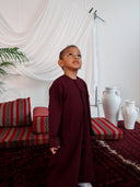 Children's Thobe in Burgundy