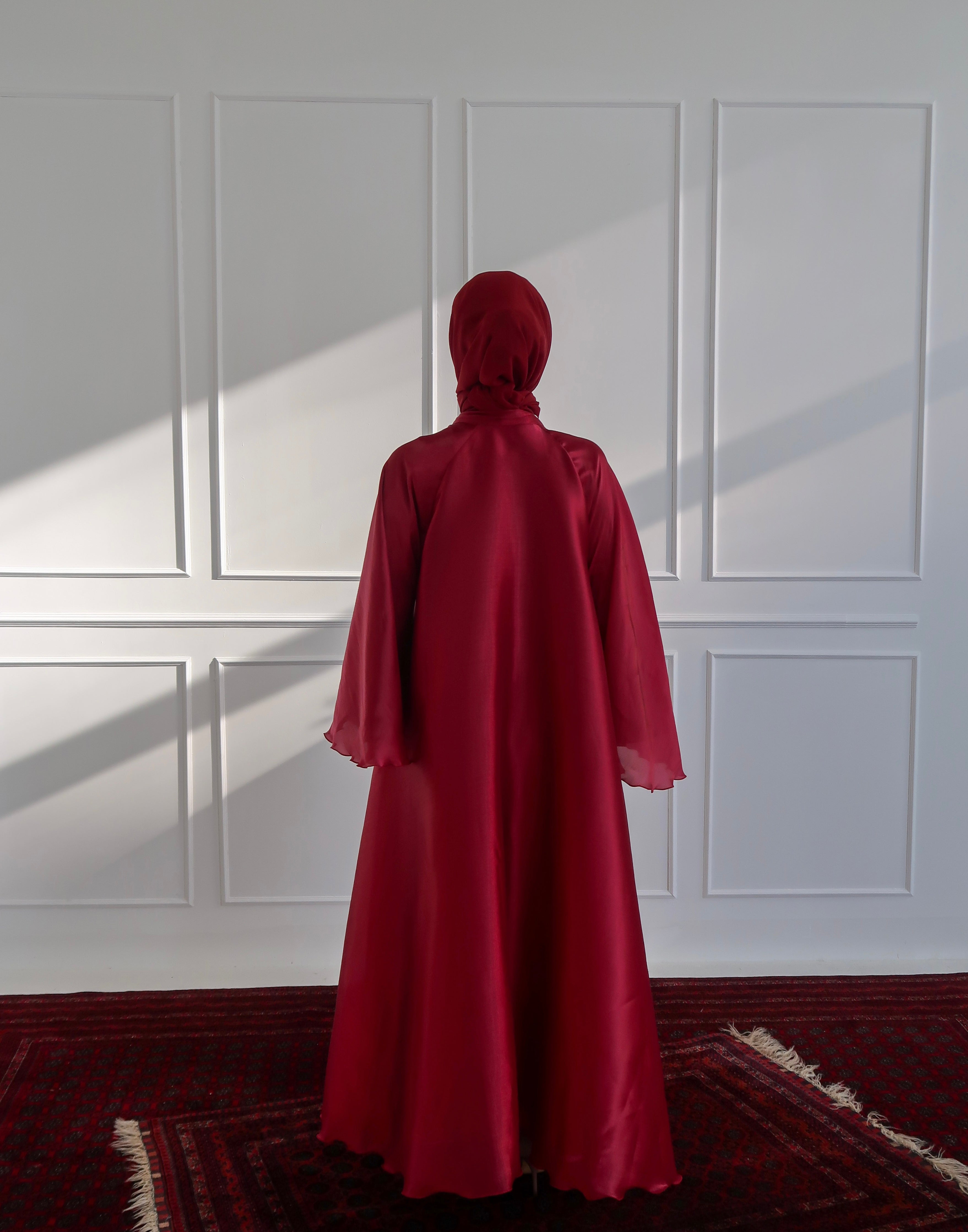 Reversible Organza Red