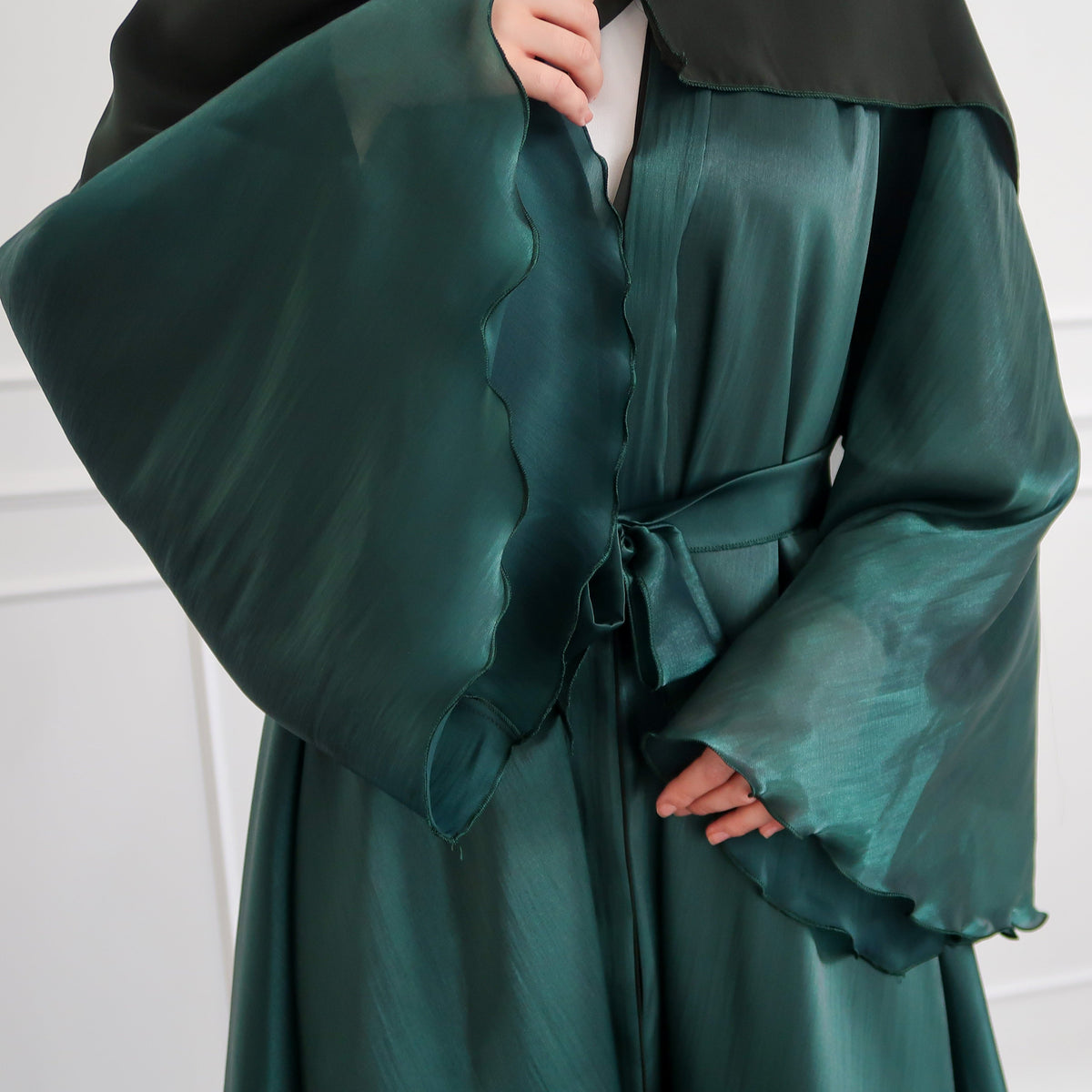 Reversible Organza Emerald Green