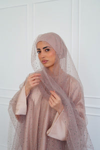 Celestial Star Abaya Set in Gold