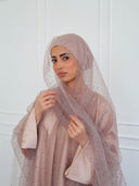 Celestial Star Abaya Set in Gold