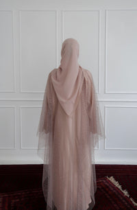 Celestial Star Abaya Set in Gold