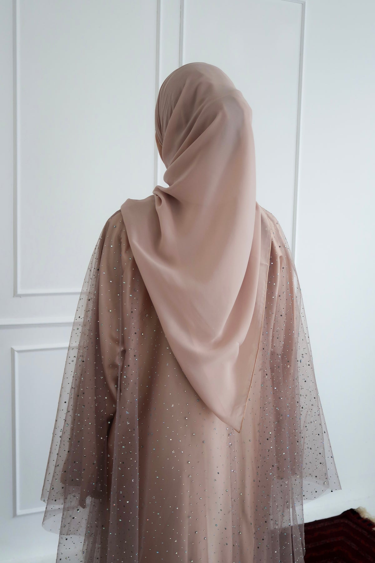 Celestial Star Abaya Set in Gold