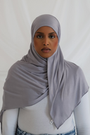 Jersey Hijab in Ash Grey